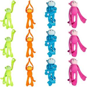 lot 2458 image: Fun Express Monkey Stuffed Animal 12 Pack