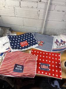 lot 2469 image: 6 Piece Patriotic4th of July Hand Towels