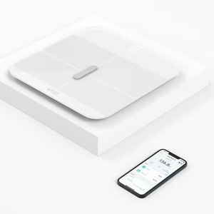 lot 2517 image: $56 WYZE Smart Scale X, Digital Bathroom Scale, 400 lb, White