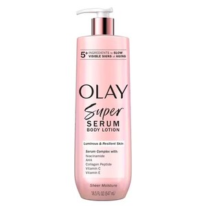 lot 2535 image: Olay Super Serum Body Lotion, 18.5 oz, for Dry Skin, Slows Aging