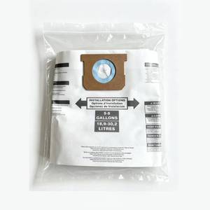 lot 2555 image: 10-Pack Shop Vac Bags 5-8 Gallon Type EH VF2004 High-Efficiency