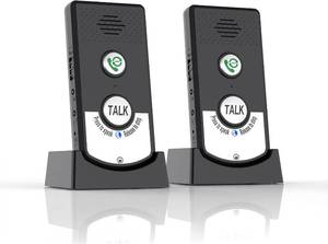 lot 2559 image: $46 Wireless Home Intercom System, Long Range, 2-Way Voice, Shadow Black