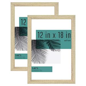 lot 2571 image: MCS Studio Gallery 12x18 Picture Frame Natural Woodgrain (2-Pack)