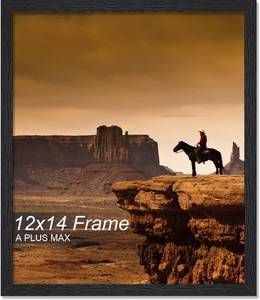 lot 2572 image: Lot of 3 12x14 Picture Frame Black LightWeight Wall Mount