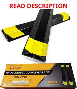 lot 2584 image: Heavy-Duty Parking Stopper for Garage, 18 in. L