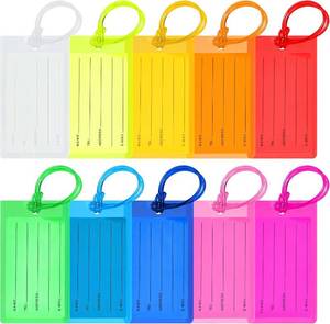 lot 2585 image: 10 Pack Luggage Tags for Suitcases, Airplane Travel Essentials
