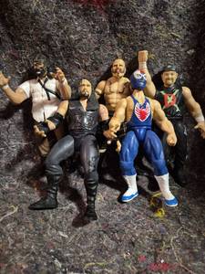 lot 11 image: Wrestling Action Figures Lot 5 Figures