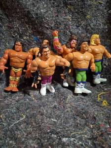 lot 13 image: Lot of 6 Professional Wrestling Action Figures