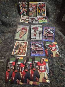 lot 34 image: Jerry Rice San Francisco 49ers Football Trading Cards Lot