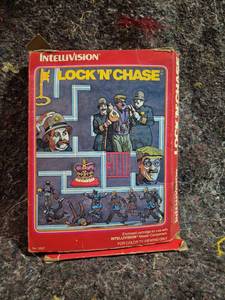 lot 102 image: Intellivision Lock n Chase Cartridge No. 5637 with Instructions
