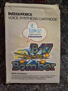 lot 114 image: Mattel IntelliVoice B-17 Bomber Voice Synthesis Cartridge for Intellivision