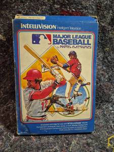 lot 115 image: Mattel Electronics Major League Baseball Intellivision Cartridge