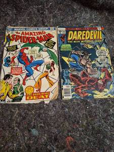 lot 140 image: Marvel Comics Group Amazing Spider-Man #127 Daredevil #144 Comic Books Lot 2
