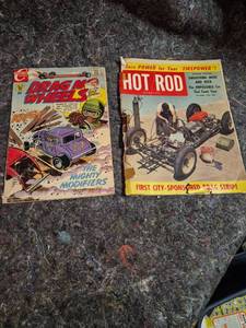 lot 141 image: Drag N Wheels Comic 15� The Mighty Modifiers, Hot Rod Magazine December 1952