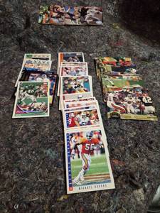 lot 206 image: Football Sports Cards Lot 1990s Topps Score Pinnacle Fleer
