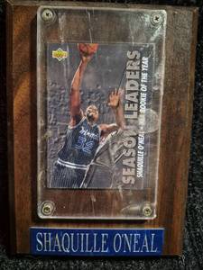 lot 223 image: Upper Deck Shaquille ONeal Leaders Rookie of the Year Plaque
