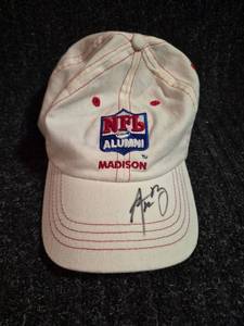 lot 233 image: NFL Alumni Madison Baseball Cap with Autograph - Autograph Not Authenticated