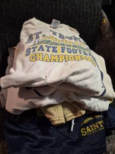 lot 242 image: St. Thomas Aquinas Saints Football Apparel Lot 2008 State Championship 2xl - See Pictures for All Contents