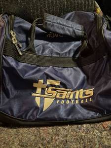 lot 243 image: adidas Duffel Bag Saints Football Navy Gold