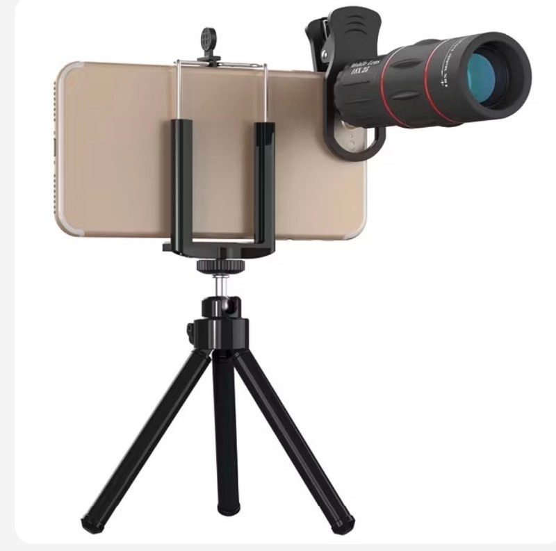 lot 144 image: 2 in 1 Universal 18X Telephoto Lens  Tripod Mount