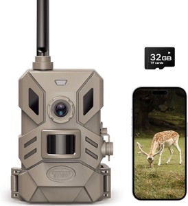 lot 2 image: 4G Lte Cellular Trail Camera Outdoor Night Vision Wildlife Monitoring Camera