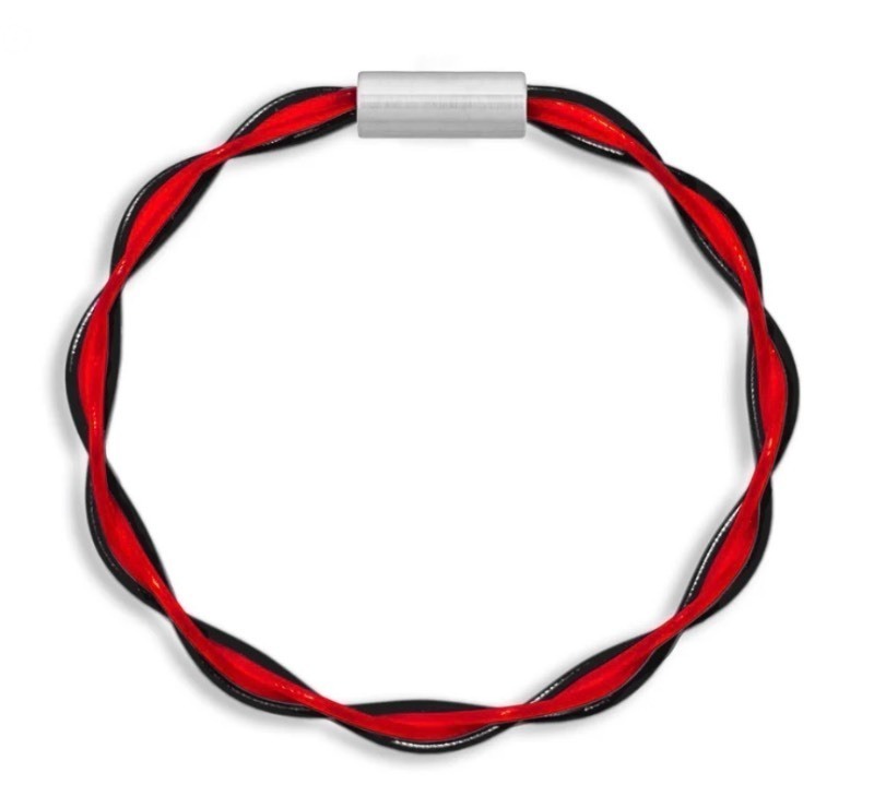 lot 125 image: Stringlet Brand Tennis String AC DC Twist Bracelets - 4pk