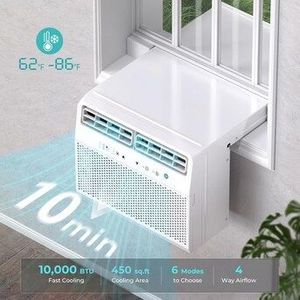 lot 12 image: COWSAR 10,000 Room Air Conditioner Window Unit  - Retail $500