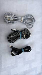 lot 753 image: Braided USB Charging Cable Set
