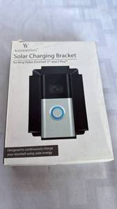 lot 762 image: Wasserstein Solar Charging Bracket for Ring Video Doorbell 33 Plus