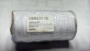 lot 806 image: White Elastic Cord 18 inch - 105 Yards