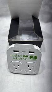 lot 846 image: Medical Solutions Dual Outlet USB Wall Charger