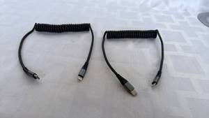 lot 859 image: Coiled Lightning USB Charging Cable