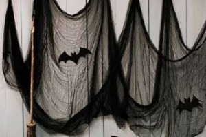 lot 10077 image: Halloween Black Gauze Wraparound Decoration 197x84.5in