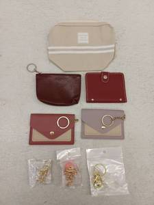 lot 10116 image: Lot Of Wallet Keychains, Coin Pouch And More