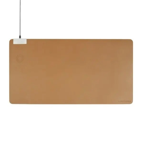 lot 65705 image: Limitless DeskPad Pro 10W Wireless Surface Mat with Cable Tan
