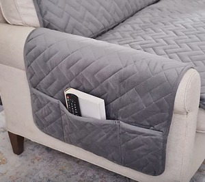 SureFit Miracle Mink Waterproof Furniture Cover 3-Seater Grey