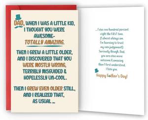 lot 68185 image: 8 x 5.3 inches Funny Fathers Day Card for Dad,Humorous Fathers Day Gifts from Adult Child,Unique Birthday Card Gift for Daddy,Gift Idea for Men