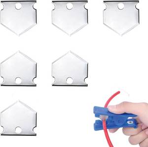 lot 68194 image: Replacement Blades for Pipe Cutters, 6 Pack PTFEPEX Blades for PVC Pipe, Rubber Hose, Hydraulic Hose Cutter Tools