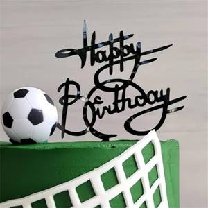 lot 68202 image: Acrylic Happy Birthday Cake Toppers Baby Shower Cake Topper Black Birthday Cake Decorations Oh Baby Cake Topper Supplies for Boys and Girls for Anniversary Party Decorations