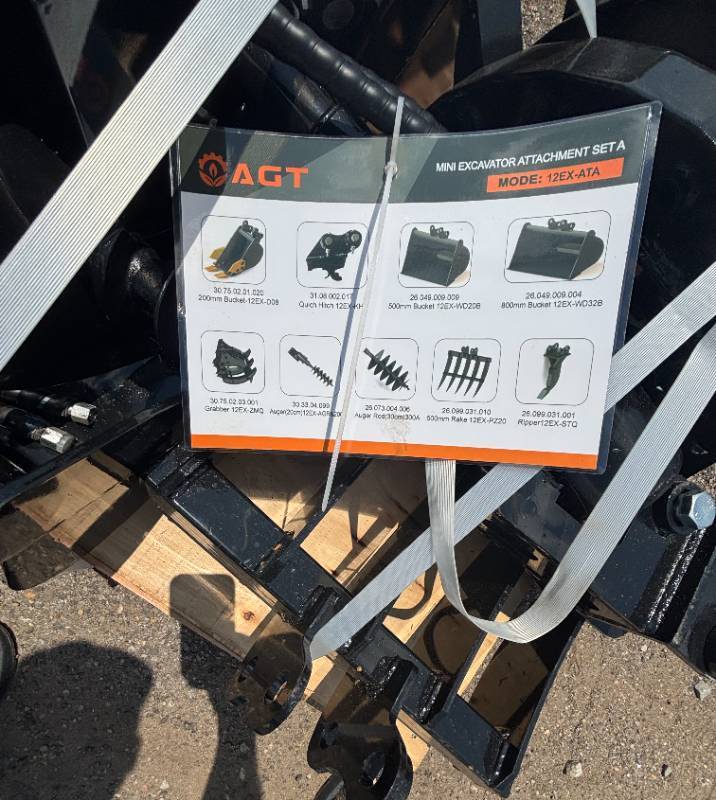 lot 71 image: AGT Mini Excavator Attachment Set