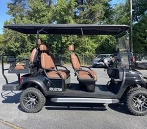 lot 5 image: SD 100 6 seater Golf cart Black