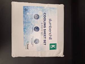 lot 11953 image: Slumberchill Cooling Sheet Set King 6-Piece