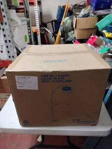 lot 1003 image: Lite Source Inc. LS-84163 Black Floor Lamp