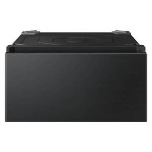 lot 1027 image: Samsung Laundry Pedestal WE702NB 27 in. Brushed Black  Retail $294
