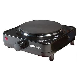 lot 1111 image: Aroma Single Burner Hot Plate 6 Inch AHP-303