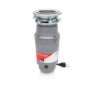 lot 1124 image: Frigidaire 12 HP Corded Food Waste Disposer FF05DISPC1  Retail $81.25