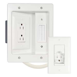 lot 1146 image: Sanus In-Wall TV Power and Cable Management Kit SA-IWP1