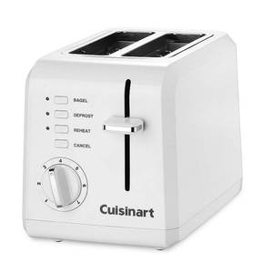 lot 1104 image: Cuisinart CPT-122 Compact 2 Slice Toaster White