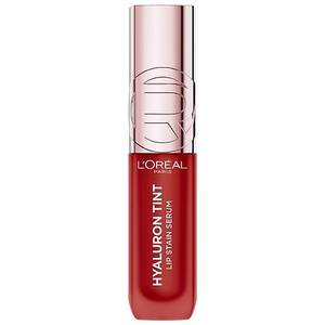 lot 47389 image: LOreal Paris Paradise Hyaluron Tint Lip Stain Serum - 420 Le Rouge Paris - 0.16 fl oz Moisturizing, Gloss Finish, Applicator Included - Retail $17