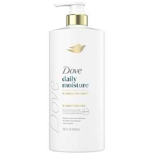 lot 47420 image: Dove Beauty Daily Moisture Hair Conditioner Pump with Hyaluronic Serum & Bio-Protein Care - 28 fl oz - Retail $11